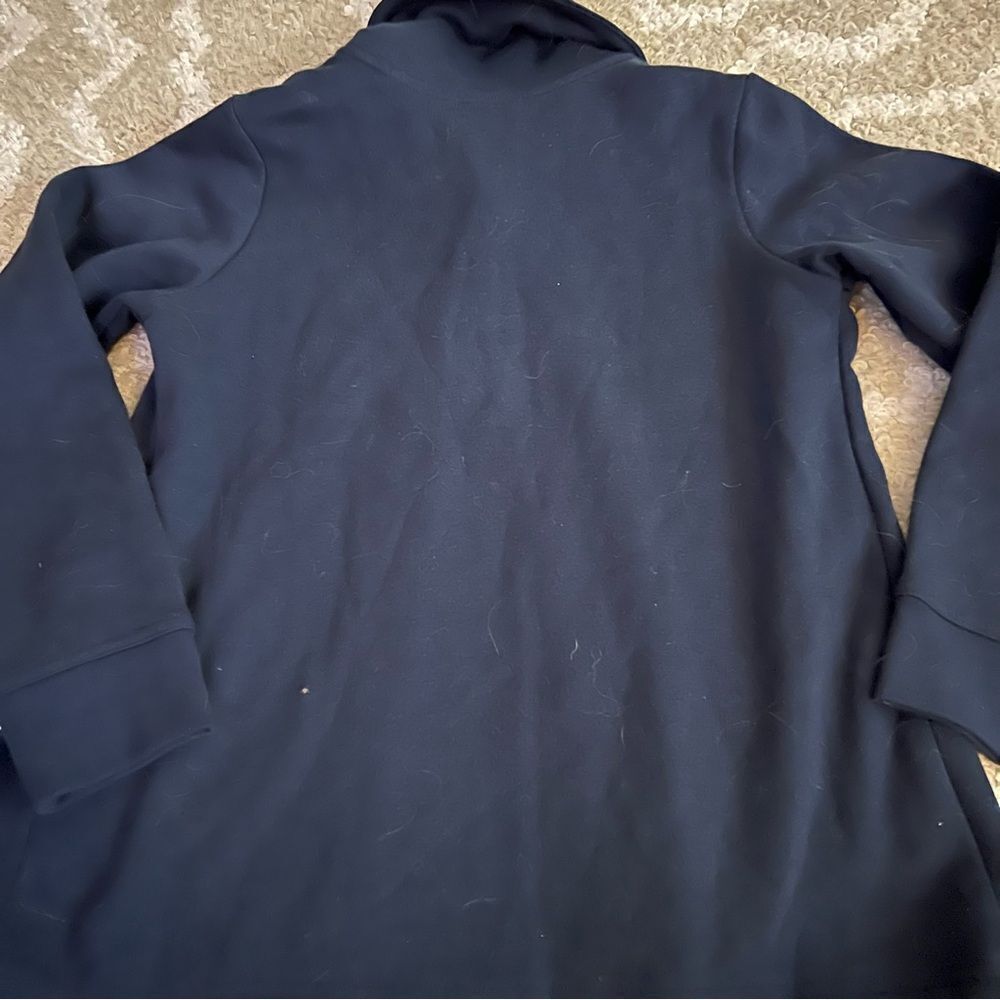 Navy Button-Up Jacket lands end - Picture 7 of 8
